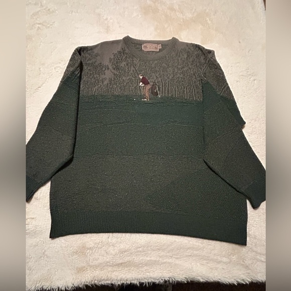 Men's #vintage Golf Sweater - Picture 4 of 13